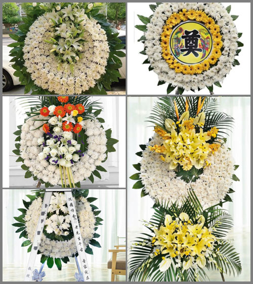 广东江门市鹤山市龙口镇三洞村花圈速递